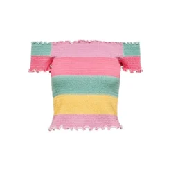 ONLY Elila Off Shoulder Smock Short Sleeve Top