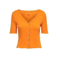 ONLY Laila Button Short Sleeve Top