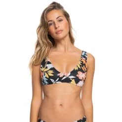 Roxy Printed Beach Classics Elongated Triangle Bikini Top