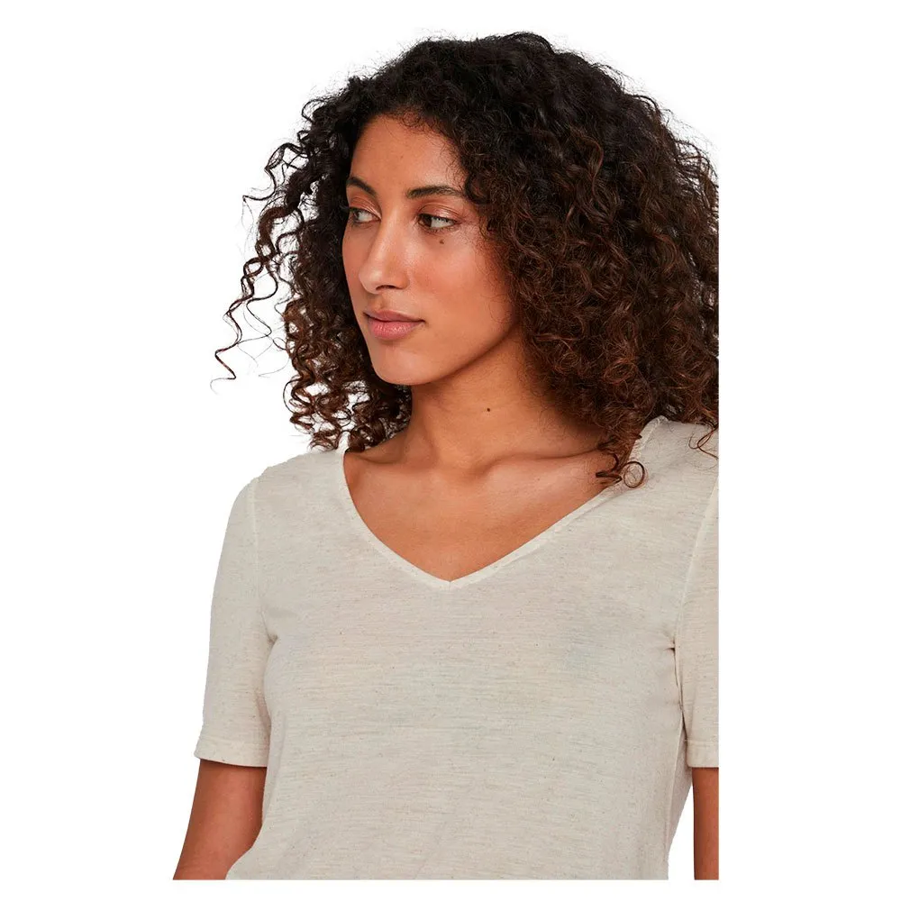 Vila Sina Short Sleeve V Neck T-Shirt - Image 6